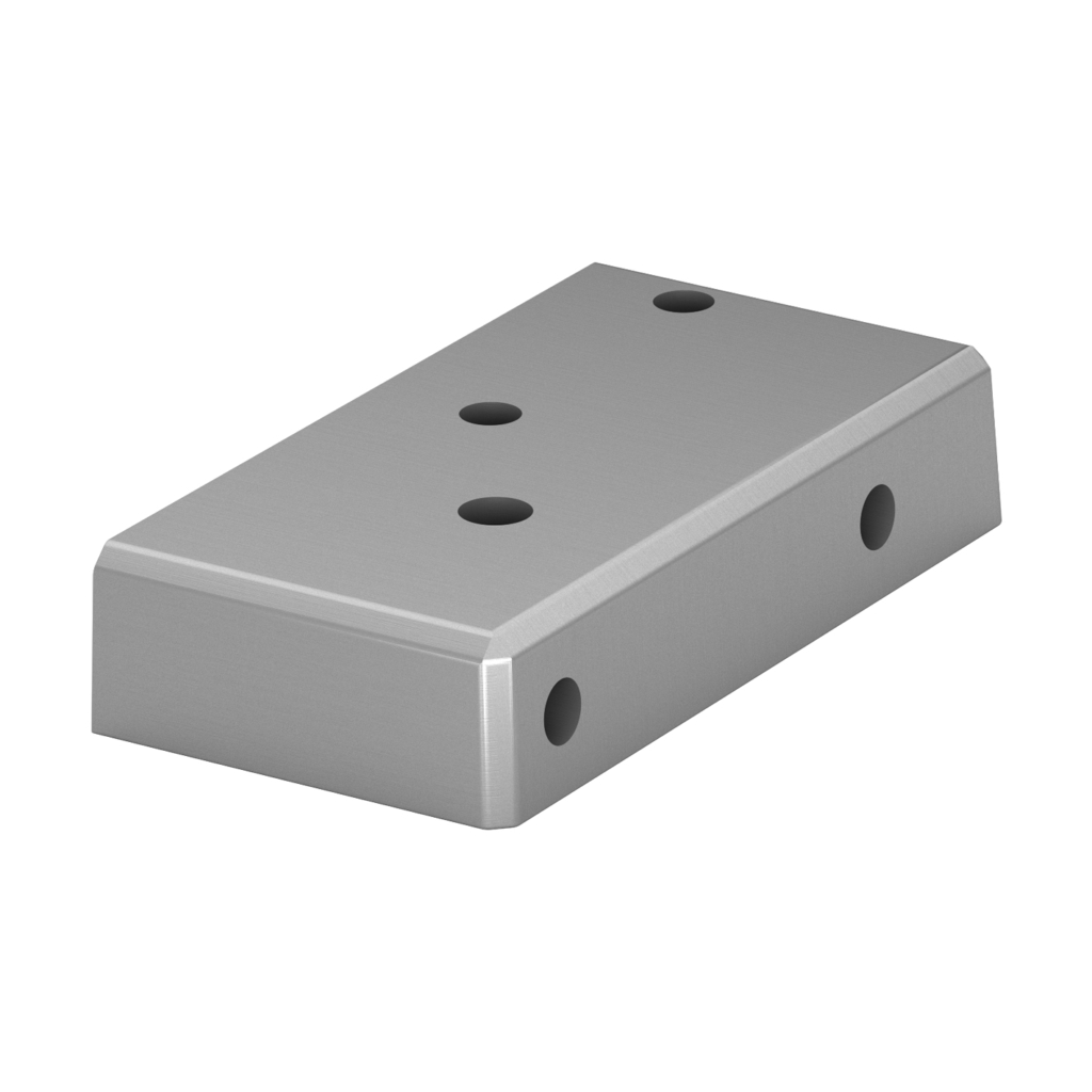 Easy Alu Post Flange Glass Railing for Decks