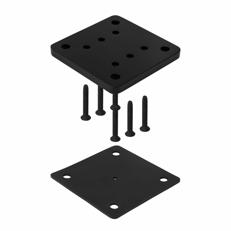 Post Base Plate Glass Railing for Decks